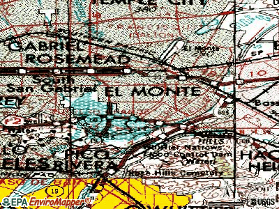 South El Monte topographic map