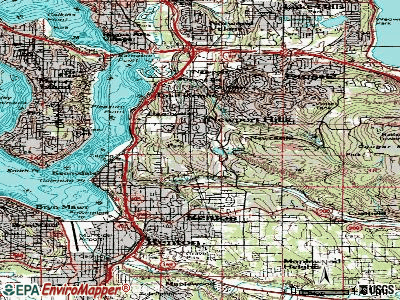 Navy Yard City topographic map