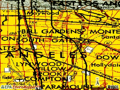 South Gate topographic map