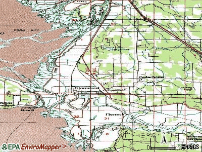North Stanwood topographic map