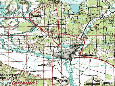 Northwest Snohomish topographic map