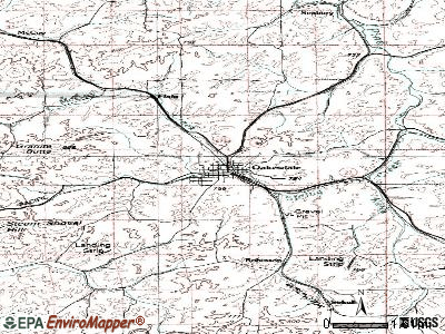 Oakesdale topographic map