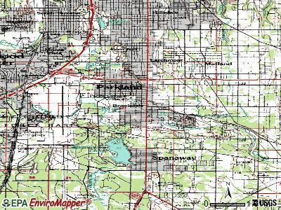 Parkland topographic map