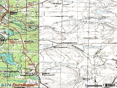 Ravensdale topographic map