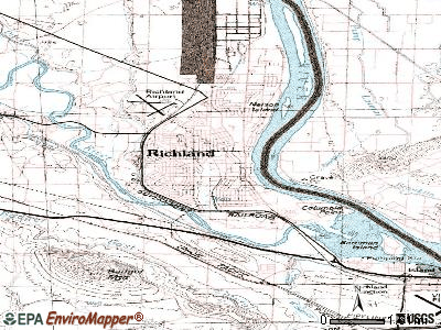 Richland topographic map