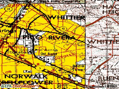 South Whittier topographic map