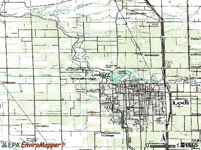 South Woodbridge topographic map