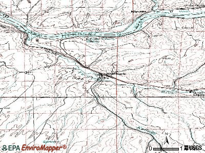 Starbuck topographic map