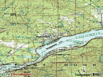 Stevenson topographic map