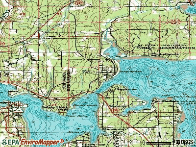 Suquamish topographic map