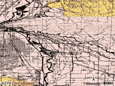 Terrace Heights topographic map