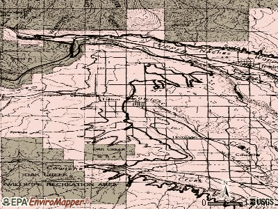 Tieton topographic map