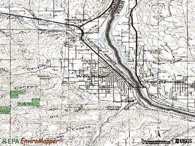 Wenatchee topographic map