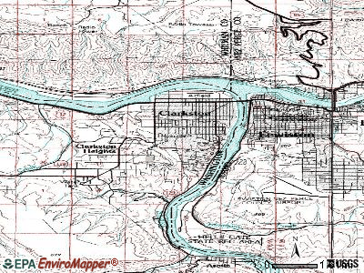 West Clarkston-Highland topographic map