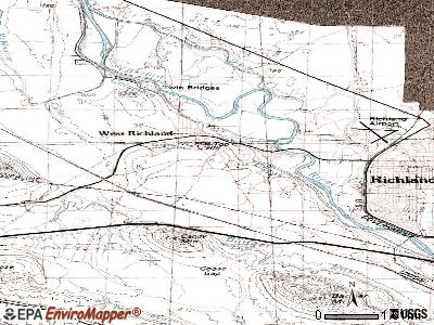 West Richland topographic map