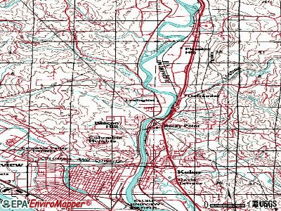 West Side Highway topographic map