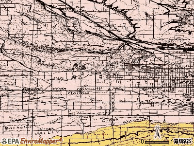 West Valley topographic map