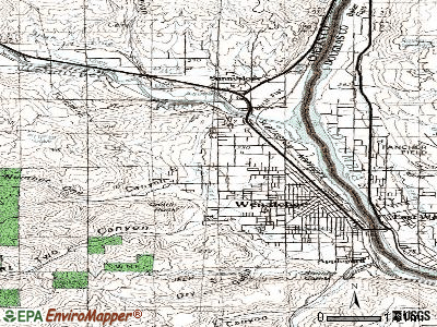 West Wenatchee topographic map
