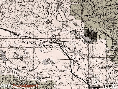 Winthrop topographic map