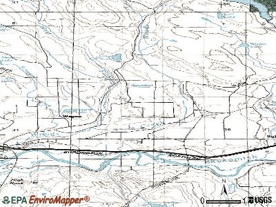 Woods Creek topographic map