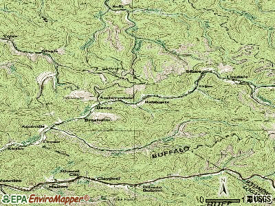 Amherstdale-Robinette topographic map