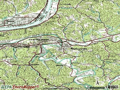 Barboursville topographic map