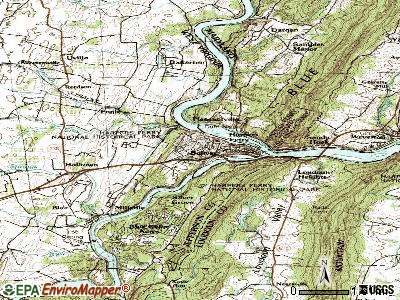 Bolivar topographic map