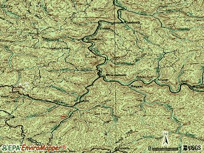 Bradshaw topographic map
