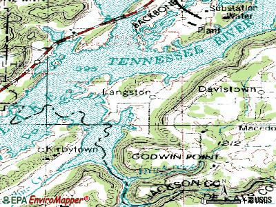Langston topographic map