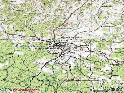 Buckhannon topographic map