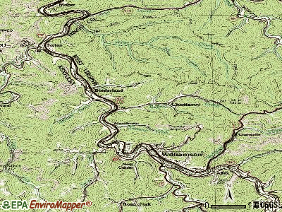 Chattaroy topographic map