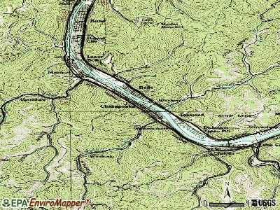 Chesapeake topographic map