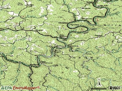 Clay topographic map