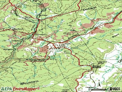 Davis topographic map