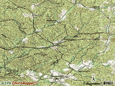 Ellenboro topographic map