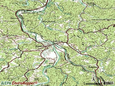 Fort Gay topographic map