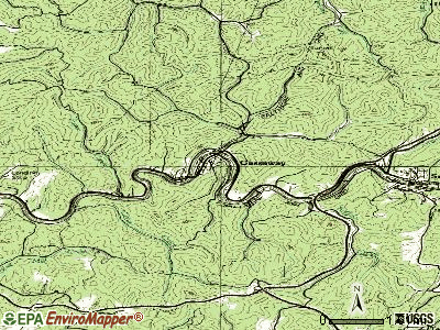 Gassaway topographic map