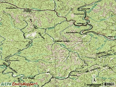 Gilbert Creek topographic map