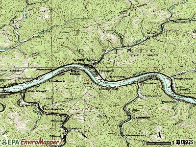 Glasgow topographic map