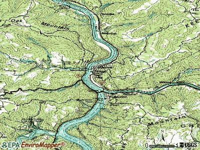 Hillsboro topographic map