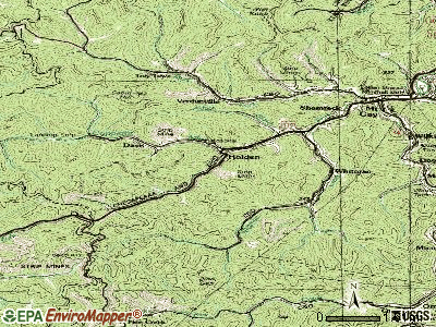 Holden topographic map