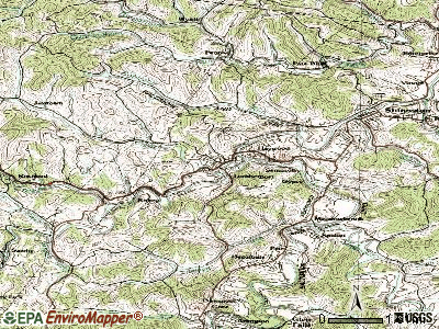 Lumberport topographic map