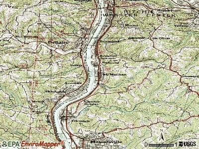 McMechen topographic map