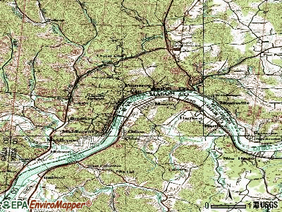 Mason topographic map