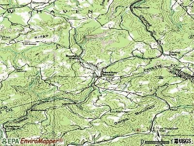 Milton topographic map