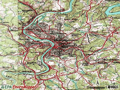 Morgantown topographic map