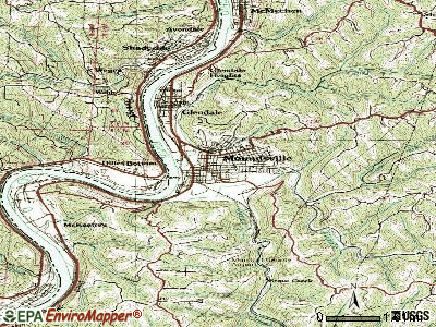 Moundsville topographic map