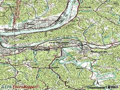 Pea Ridge topographic map