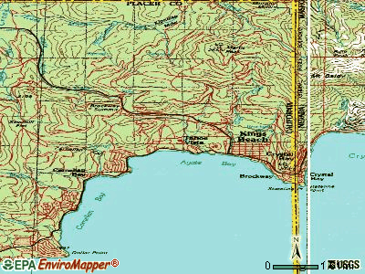 Tahoe Vista topographic map