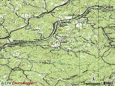 Pinch topographic map